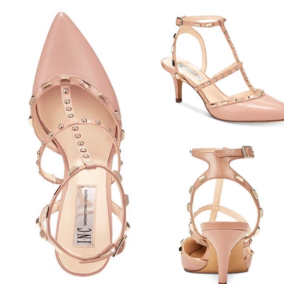 studded kitten heels